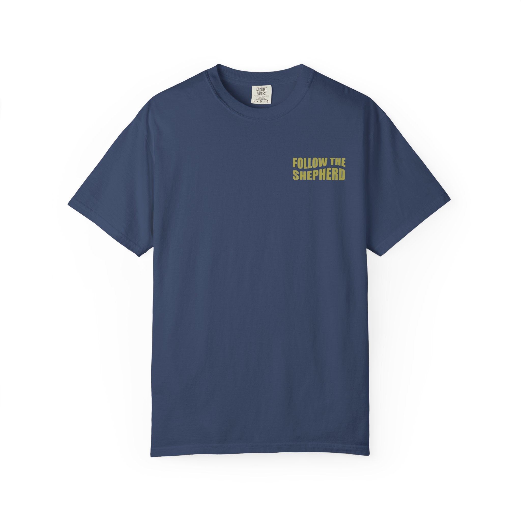 FOLLOW THE SHEPHERD T-Shirt in China Blue/Vibrance