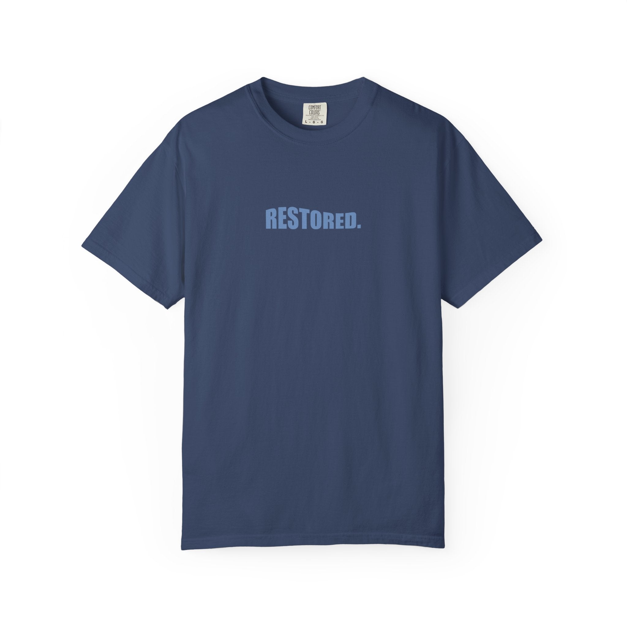 RESTORED T-Shirt in China Blue/Sky Blue