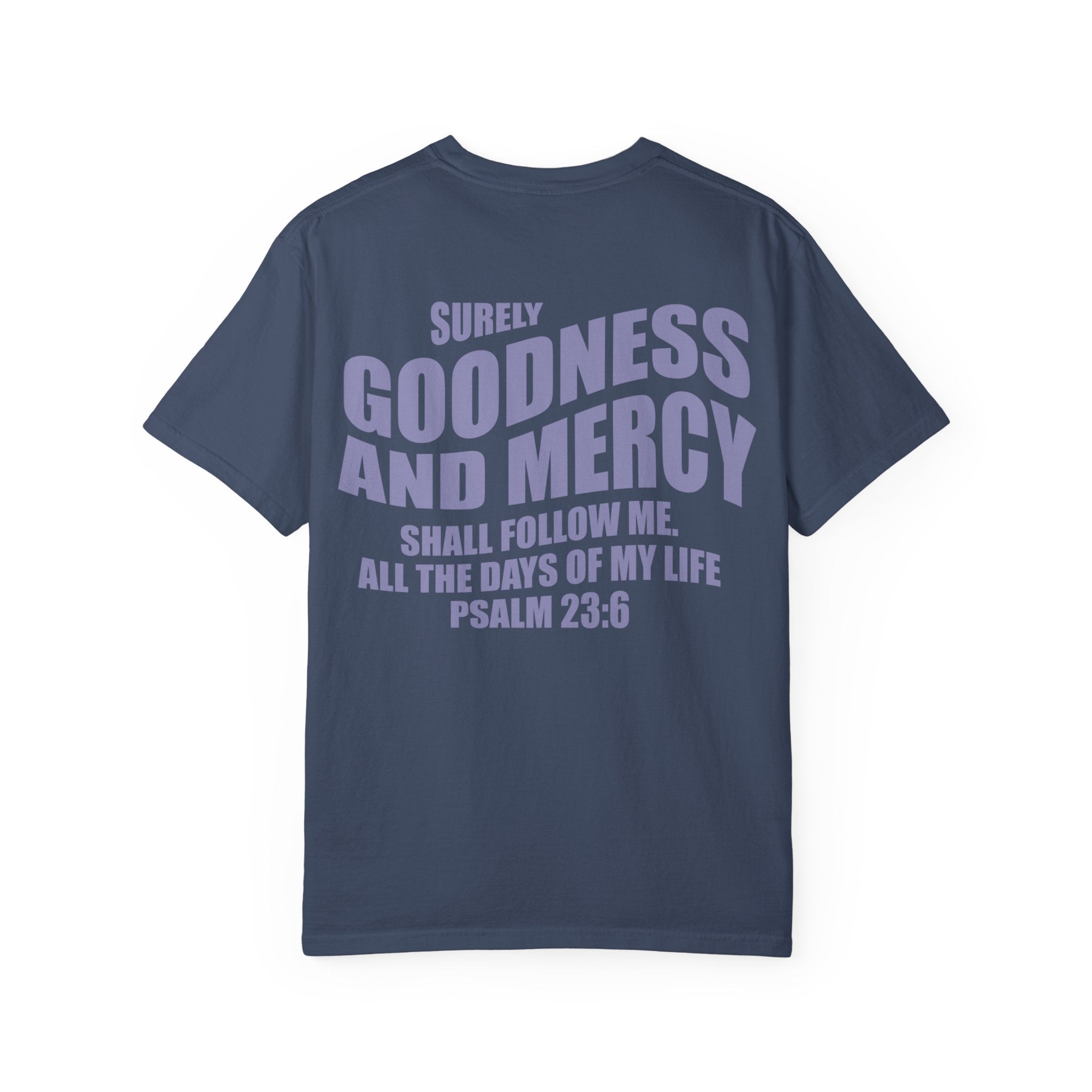 GOODNESS AND MERCY T-Shirt in Midnight/Violet