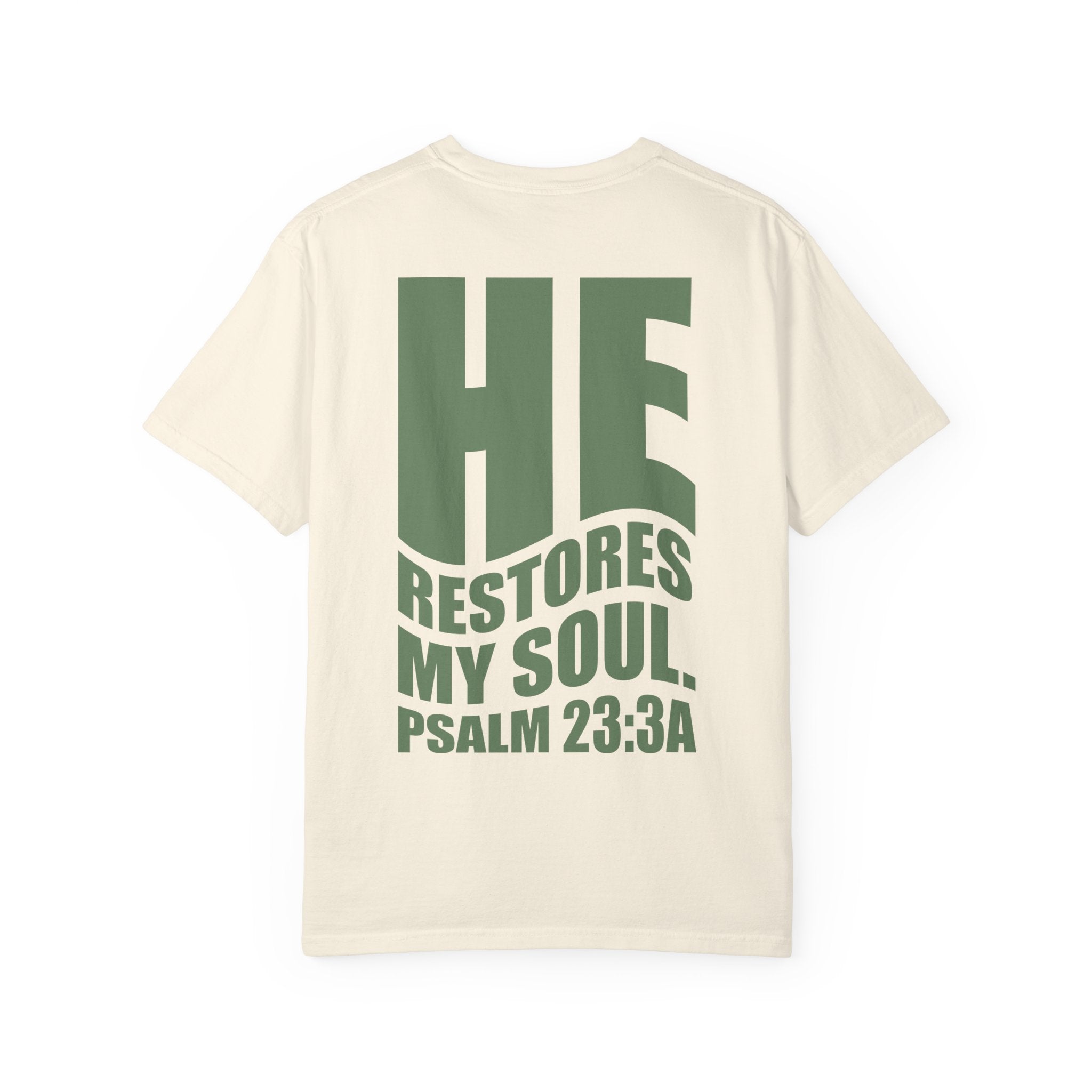 RESTORED T-Shirt in Ivory/Forest Sage