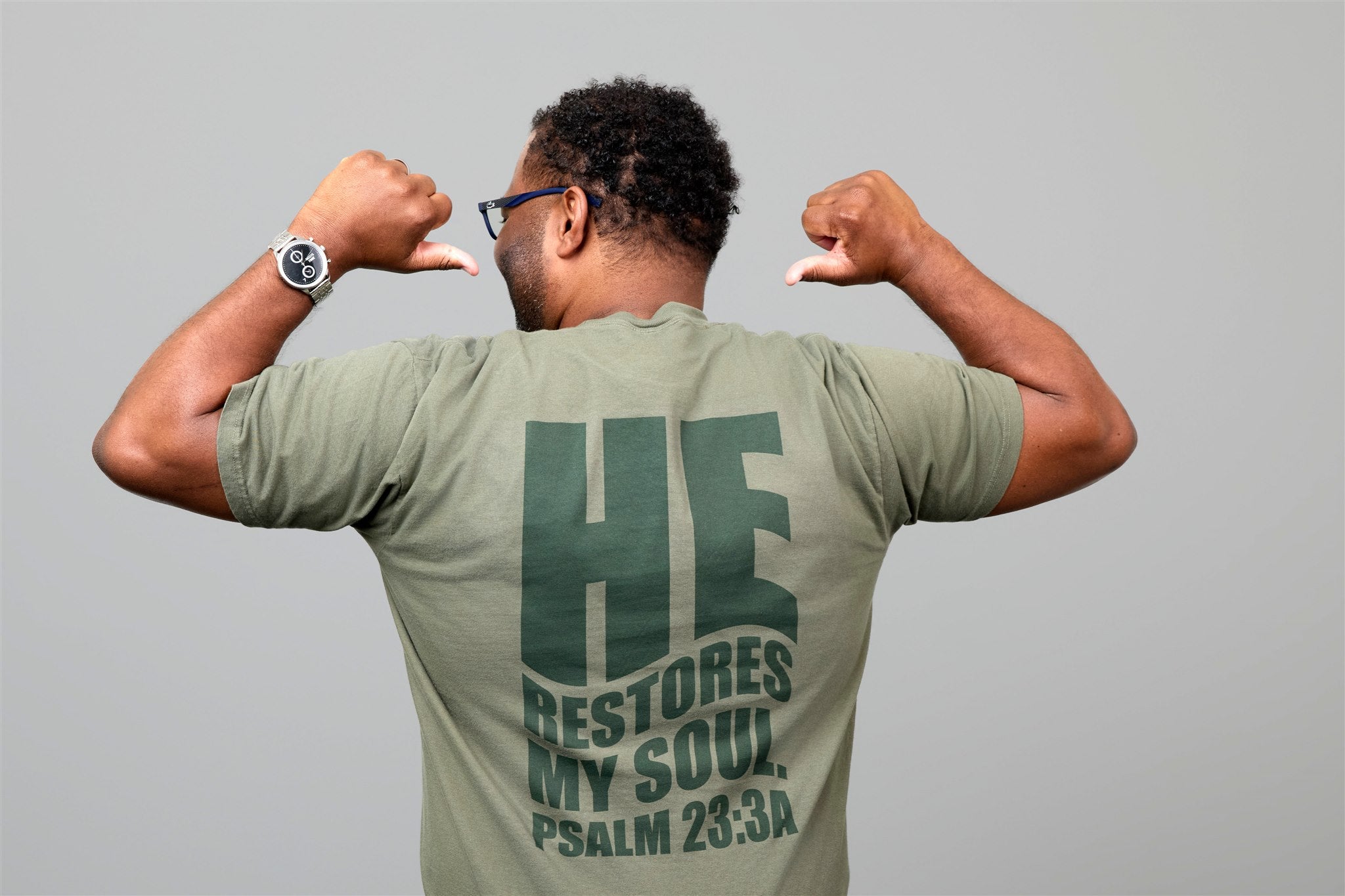 RESTORED T-Shirt in Sage/Dark Forest
