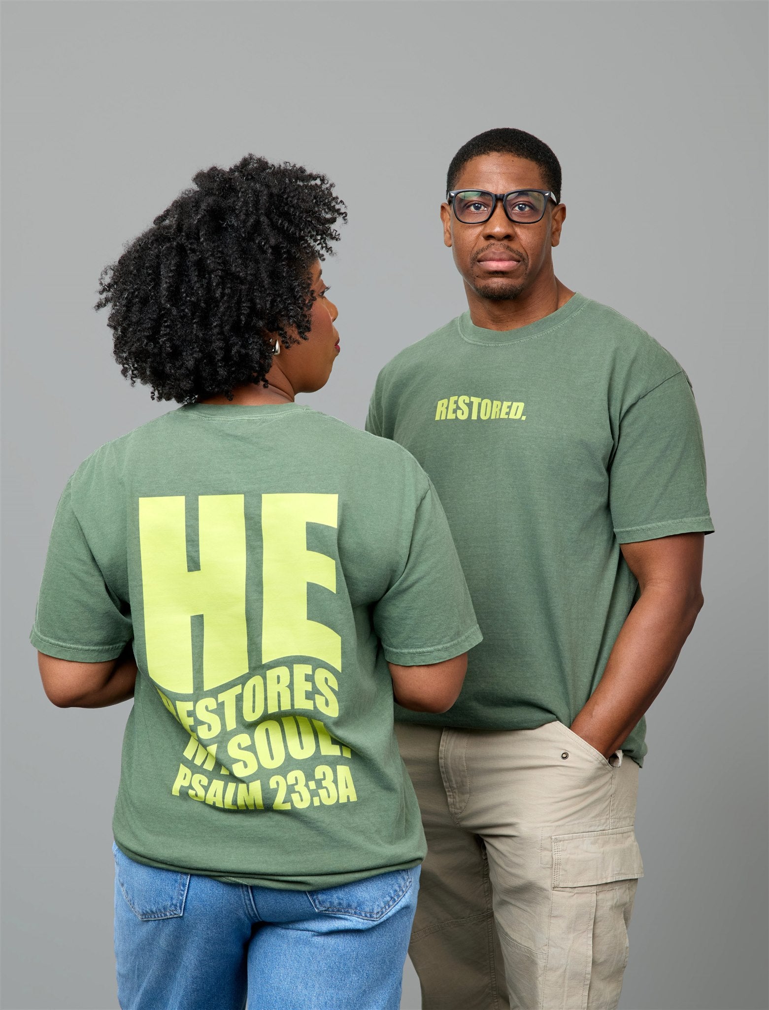 RESTORED T-Shirt in Hemp/Vibrance