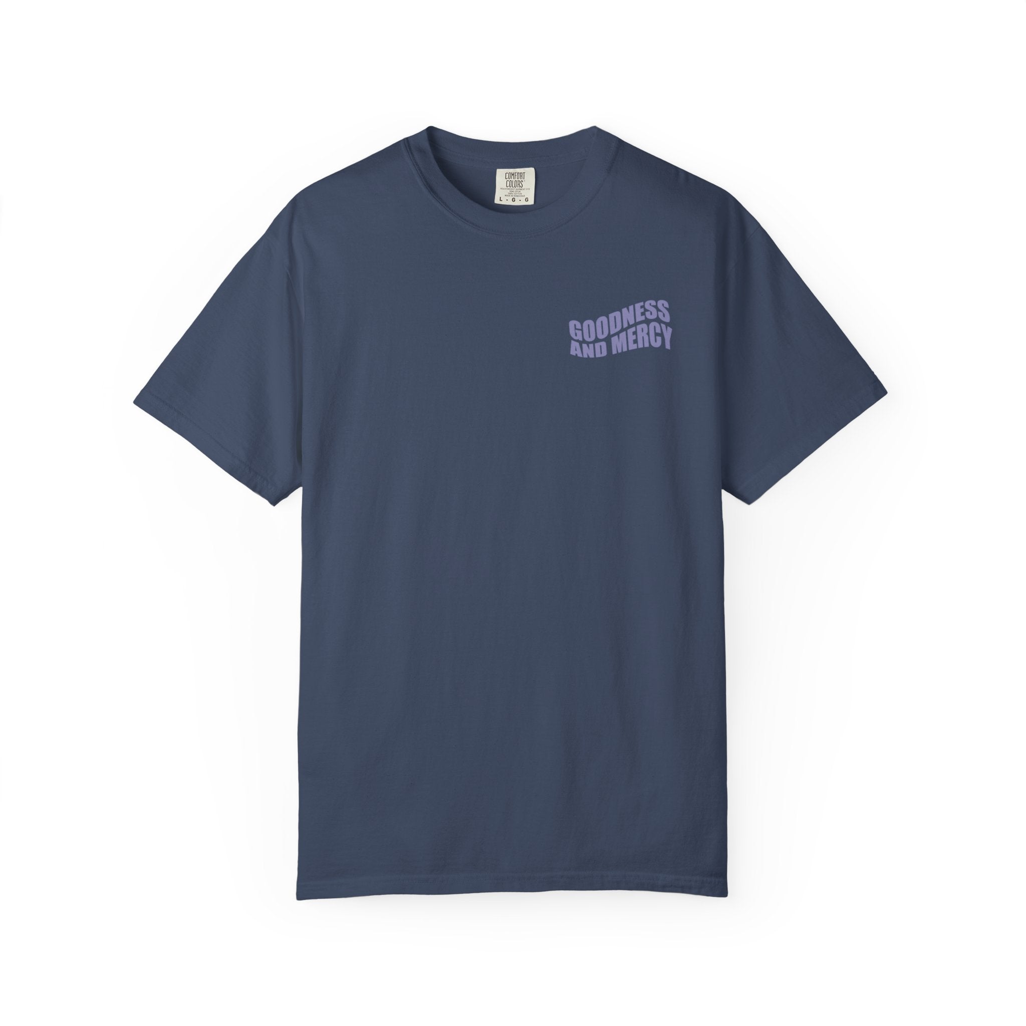 GOODNESS AND MERCY T-Shirt in Midnight/Violet